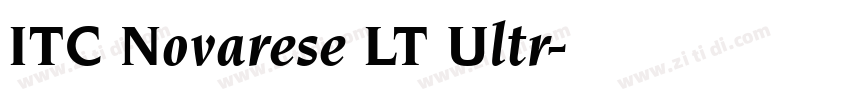 ITC Novarese LT Ultr字体转换